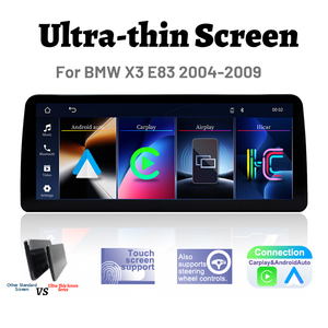 Unità di Controllo Centrale Multimediale per <span class=keywords><strong>Auto</strong></span> con Carplay Wireless, Sistema Linux 12.3" per <span class=keywords><strong>BMW</strong></span> <span class=keywords><strong>X3</strong></span> E83 2004-2009, Navigazione GPS, Android <span class=keywords><strong>Auto</strong></span> - Product Image 1