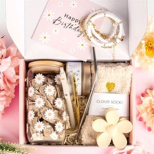 Scented Candle <b>Gift</b> Set - Natural Soy Wax Aromatherapy Candles in Glass Jar with Elegant Packaging for Birthday - Product Image 2