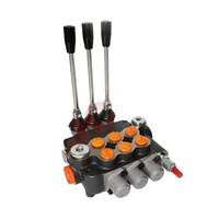Katup Kontrol Arah Monoblock 3 Cara 3P80 Distributor Distributor Distributor Hidrolik 21GPM Digunakan untuk Mesin Konstruksi