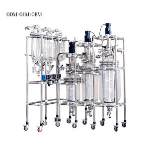 Reator De Vidro Laboratório De Fábrica Venda Direta 100L 200L Agitado Reator Reator Químico Unidade - Product Image 3