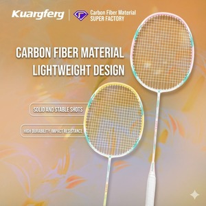 Racchetta da Badminton in Fibra di Carbonio Storm con Asta Ammortizzante, Unisex per Adulti e Bambini, Edizione Chayan Yuese - Product Image 3