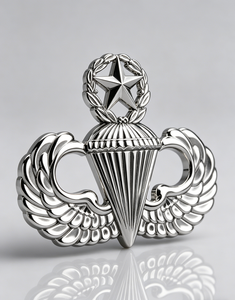 Insignia de Paracaidista Personalizada de Metal, Insignia de Maestro Paracaidista, Pin Conmemorativo en Relieve 3D - Product Image 6