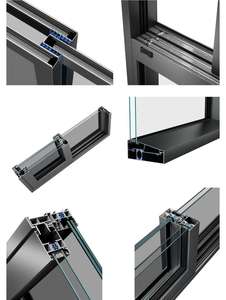 Ventanas Modernas <span class=keywords><strong>de</strong></span> Aleación <span class=keywords><strong>de</strong></span> Aluminio con Vidrio Templado y Cerradura Anti-Perforación, Resistentes al Fuego, Anti-Robo, Aprobadas para Seguros, para Viviendas - Product Image 4