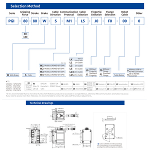 Pinza Robótica Paralela Eléctrica de 2 Dedos DHJJD PGE-80, 80mm de Recorrido, Control de Fuerza, Efector Final para Robots Colaborativos (Cobots) UR <span class=keywords><strong>TM</strong></span> - Product Image 3