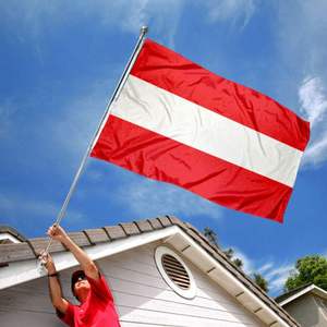 Bandiere nazionali europee del mondo europeo-<span class=keywords><strong>Austria</strong></span> bandiera austriaca stampata a doppio lato di colore sanguinante - Product Image 3