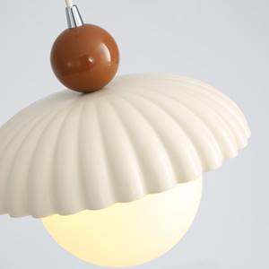 Luminaire suspendu de taille moyenne de style scandinave minimaliste moderne, style français, beige, pour couloir, entrée, éclairage de couloir - Product Image 5