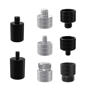 Tengdafei 1/4 To 3/8 Male To 5/8 Female Thread Adapter For <b>Microphone</b> <b>Stand</b> Mounting Bracket Conversion Screw Aluminum Alloy - Product Image 3
