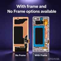 Komponen Digitizer Layar Sentuh OLED 6.78" S22 Ultra 4G/5G, Luminansi 400cd+ untuk Penggantian Layar S22 Ultra
