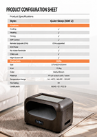 Maison intelligente pour animaux USMILEPET avec circulation d'eau, refroidissement et chauffage, panneau tactile LED, grain de noyer, lit pour chien et chat