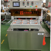 Machine de scellage automatique pour barquettes alimentaires rondes et carrées, machine de scellage de barquettes en plastique