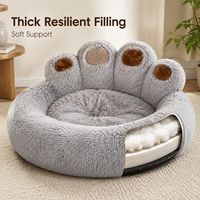 Nouveau lit pour chien et chat de forme ovale, créatif, moderne et mignon, chaud pour l'hiver, toutes saisons, fournitures pour animaux de compagnie, vente en gros en usine, dropshipping