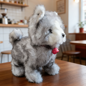 Perro de Peluche Grande y Peludo con Campana, Juguete Energético que Camina y Ladra con Sonidos al Caminar - Product Image 3