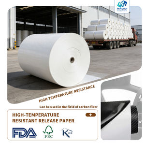 양면 60gsm 찢김 방지 고온 저항 실리콘 CCK 릴리스 페이퍼 탄소 섬유 프리프레그 생산용 - Product Image 1