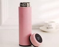 Produit de rappel de température de bouteille d'eau intelligente à double paroi de vente chaude bouteilles d'eau en acier inoxydable buvant du thé ou du café