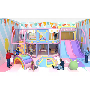 Divertido Parque de Juegos Modular para Niños y Equipo de Juegos Interior, con Túneles y Castillo para Jardín de Infancia y Preescolar - Product Image 1
