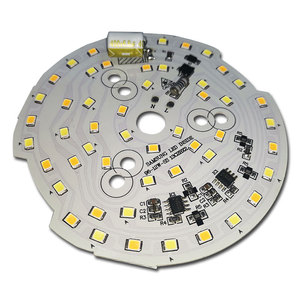 Alta calidad D96mm 12W 220V AC DOB 2 colores Samsung <span class=keywords><strong>Led</strong></span> 2835 SMD 52 piezas aluminio PCB Downlight <span class=keywords><strong>LED</strong></span> módulos - Product Image 2
