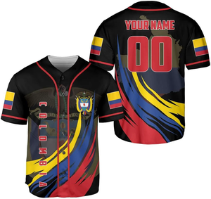 Nueva <span class=keywords><strong>Camiseta</strong></span> de <span class=keywords><strong>Colombia</strong></span> de Alta Calidad, Uniforme de Béisbol, Camisetas de <span class=keywords><strong>Colombia</strong></span> para Hombre - Product Image 4