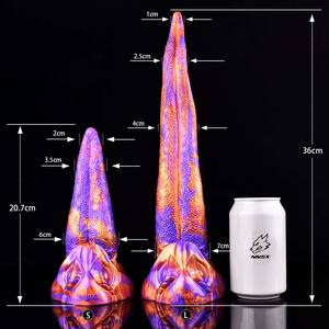 Nnsx Dragon Tong Tease Flirt Voorspel Clitoris <span class=keywords><strong>Vagina</strong></span> Stimuleert Met Sucker Anale Seksspeeltjes Siliconen Lange Dildo 'S Voor Vrouwen - Product Image 4