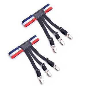 Vente en gros d'usine, ceintures de maintien de chemise pour hommes, réglables, élastiques, avec pinces de verrouillage antidérapantes - Product Image 4