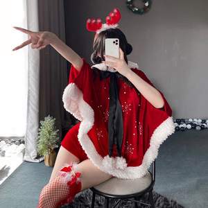 Christmas <b>costumes</b>, female cosplay, bunny girl themed uniform, nightclub sexy dress, cape, cloak, Christmas battle robe - Product Image 1
