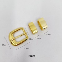 Boucle de ceinture pour femme de haute qualité 20 mm en alliage de zinc moulé sous pression, ensemble de 2 pièces, boucle à ardillon, quincaillerie d'usine, boucle de ceinture 3 pièces