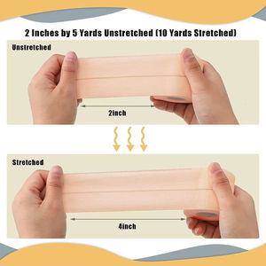 Cinta de Kinesiología Deportiva Premium sin Cortar, Hipoalergénica, de Algodón, para Alivio del Dolor Muscular y Soporte Articular, 4.5m de Longitud - Product Image 2