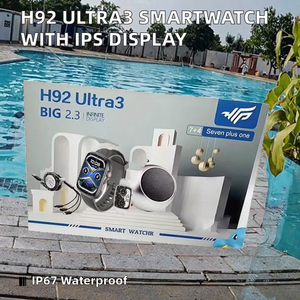 H92 Utra3 Smartwatch Ultra3 фитнес-трекер с дисплеем IPS квадратной формы Montre наушник динамик совместим с IOS & Android - Product Image 2