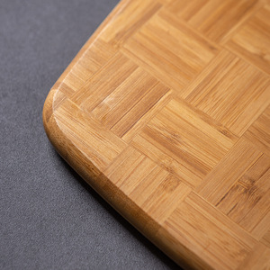 Bamboo Cutting Board Rectangle <b>Set</b> Natural Wood Kitchen Chopping Block For Food Prep - Product Image 3