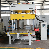 Presse hydraulique à quatre colonnes et trois poutres personnalisée par le fabricant, 100-1200 tonnes, système servo, pompe PLC, moteur à roulement, haute précision