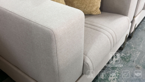 Sillón de Diseño con Brazos de Tela de Lujo, Sillón Moderno de Descanso para Sala de Estar, Tela de Lujo, Color L - Product Image 4