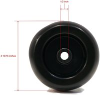 RUIJIE YB082 Roues de dérive en plastique de haute qualité pour tondeuse autoportée, compatibles avec Poulan Craftsman, remplace MTD 753-04856A Cub Cadet
