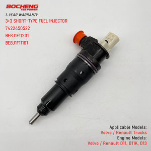 หัวฉีดน้ำมันดีเซลคุณภาพสูง F2E รุ่น 7422450522 22450522 BEBJ1F11201 BEBJ1F11101 สำหรับรถบรรทุกวอลโว่ เรโนลต์ เครื่องยนต์ D11 D13 - Product Image 1