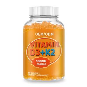Gummies OEM à la vitamine D3 et K2, très demandées, pour la santé des os, des muscles et l'immunité - Product Image 2