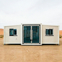 Villa préfabriquée extensible de 20 pieds, maisons de luxe personnalisées en conteneurs, maisons de camping, mini-maisons, villa mobile