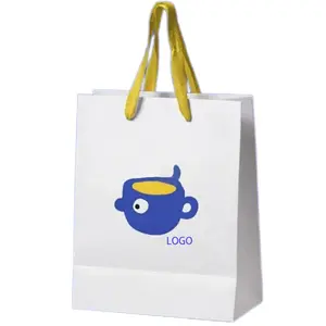 120Gsm-Paper-Bag哑光咖啡厅非巴黎练习饰品八动物价格礼品饰品纸奢华标志购物袋