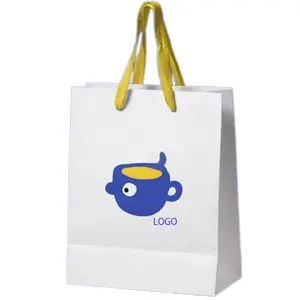 120Gsm-Paper-Bag Mat Café Non Paris Pracking Bijoux Huit Animal Prix Cadeau Bijoux Papier De Luxe Logo Sac À Provisions