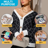 Sac de maquillage personnalisé, nouvelle grande capacité, portable, imperméable, sac de maquillage pour femmes, trousse de toilette de voyage, rangement souple, sac cosmétique