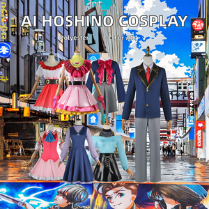 Costume de cosplay d'<span class=keywords><strong>anime</strong></span> Oshi No Ko, ensemble uniforme scolaire pour filles, robe lolita aqua, costume avec perruque par Ai Hoshino Ruby Akuamarin <span class=keywords><strong>Kana</strong></span> - Product Image 2
