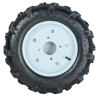 Pneus agricoles pneumatiques 4.00-10 pour micro-motoculteurs, roues à roulettes 400-10 pour tracteurs avec roue en caoutchouc pour une meilleure performance