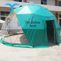 Dôme de camping préfabriqué, tente, gazebo, abri de plage extérieur imperméable et robuste, maison extérieure avec salle de bain et sauna