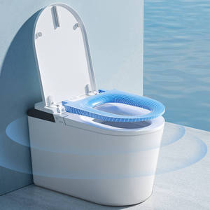 WC intelligent moderne en céramique MWD avec couvercle automatique intégré, bidet, toilette intelligente à poser au sol pour salle de bain ST-D104U S - Product Image 3