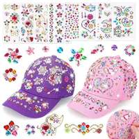 Autocollants 3D en forme de diamants pour enfants, imperméables, écologiques, à motifs géométriques, finition brillante, décoration adhésive en strass pour le maquillage du visage