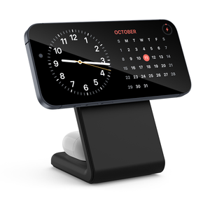 Vente d'usine <span class=keywords><strong>2</strong></span> en 1 support de <span class=keywords><strong>charge</strong></span> magnétique <span class=keywords><strong>sans</strong></span> <span class=keywords><strong>fil</strong></span> écouteurs de téléphone chargeur de Station de <span class=keywords><strong>charge</strong></span> <span class=keywords><strong>sans</strong></span> <span class=keywords><strong>fil</strong></span> - Product Image 4