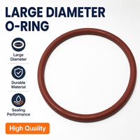 Hochpräzise Maßgefertigte Großdurchmesser Lebensmittelgeeignete Silikon O-Ring Dichtung Hochtemperaturbeständiger Farbiger Gummiring