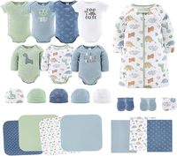 Lot de 5 bodys unisexes en coton tissé 200 g/m² à manches courtes, motif animalier, barboteuse 0-3 mois, boutons-pression mignons, logo personnalisé