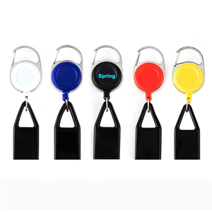 Accesorio Portacredencial Retráctil de Silicona Prémium Más Vendido con Patrón de Clip para Encendedor y Llavero - Product Image 1