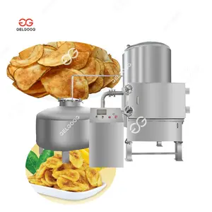 Gelgoog Maquinaria Fritadeira Peixe Fruta Banana Batata Chips Máquina De Fritadeira A Vácuo