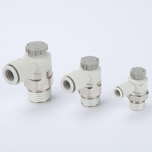 Vanne de régulation pneumatique à verrouillage par poussée personnalisable OEM AS1201F/2201F Vanne de contrôle de vitesse du cylindre 4-m5 01 avec verrouillage - Product Image 4