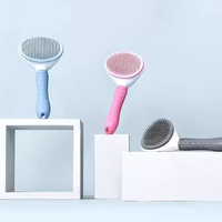 Brosse ergonomique pour enlever les poils d'animaux, poils doux, peigne de massage pour animaux, élimination des poils et des puces pour chats et chiens, intérieur et extérieur