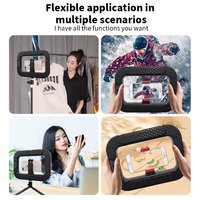 Anneau lumineux pour selfie Ym200, batterie, création de contenu YouTube, anneau lumineux LED, éclairage photographique pour studio et téléphone